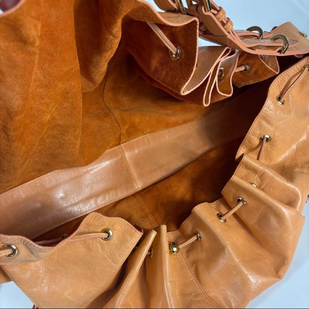 Givenchy Leather Bucket Bag with Tassel in Tan Brown - Picture 13 of 17